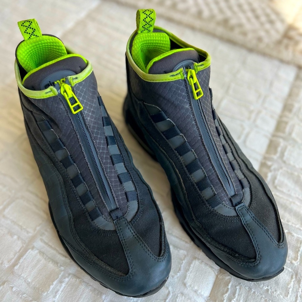 Mens Nike Boots Air Max 95 Sneakerboot Anthracite Volt Dark Grey